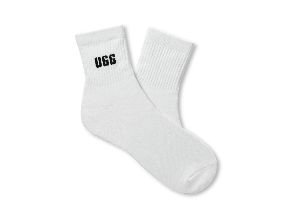 UGG APPAREL Quinlin Logo Quarter 2 Pack ženske nogavice