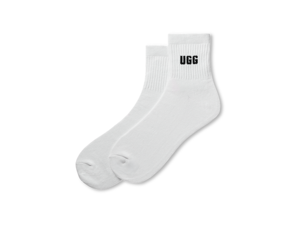 UGG APPAREL Quinlin Logo Quarter 2 Pack ženske nogavice