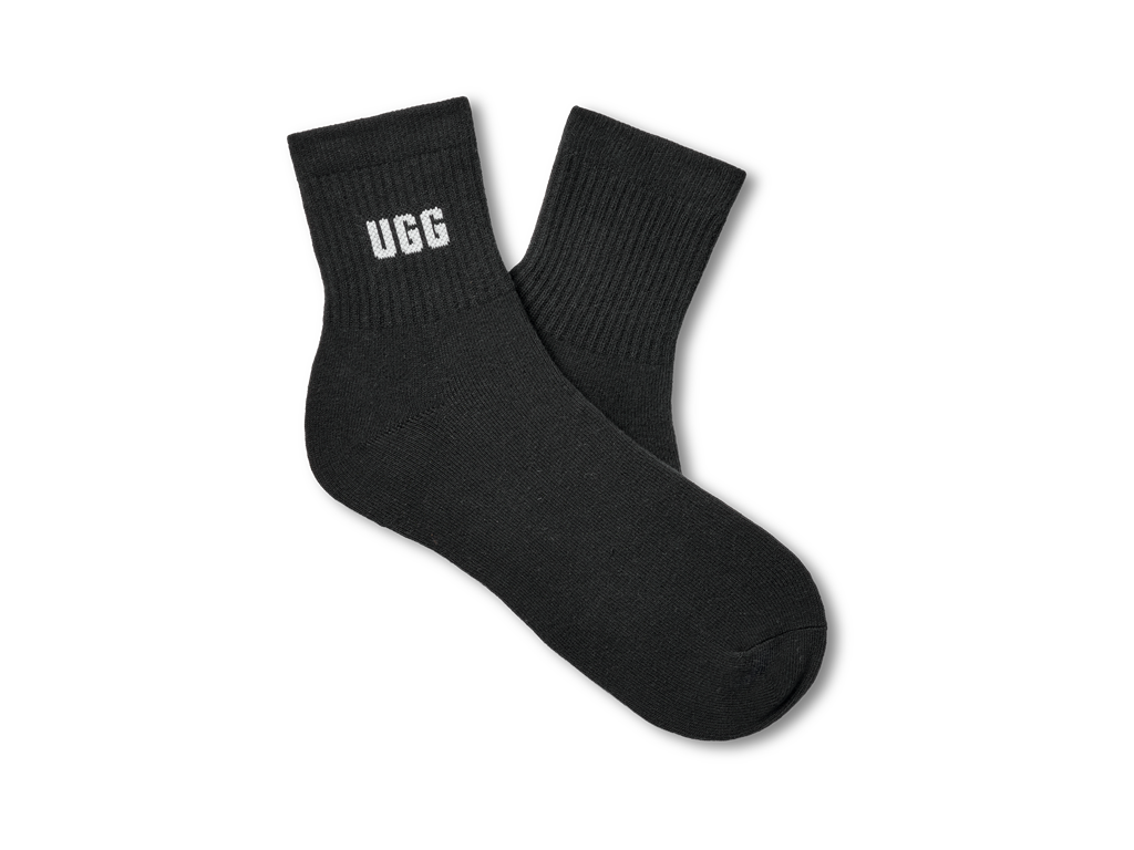 UGG APPAREL Quinlin Logo Quarter 2 Pack ženske nogavice