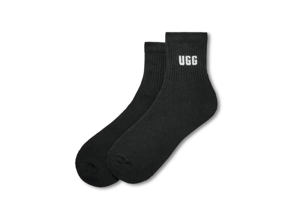 UGG APPAREL Quinlin Logo Quarter 2 Pack ženske nogavice